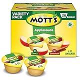 Mott's Apple & Cinnamon Variety Pack Applesauce, 4 oz cups, 36 count, No Artificial Flavors, Good Source Of Vitamin C, Nutritious Option For The Whole Family