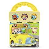 CoComelon Wheels on the Bus 3-Button Sound Board Book for Babies and Toddlers, Ages 1-4