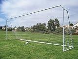 Official Size 24 X 8 X 5 Ft. Steel Soccer Goal. Heavy Duty Frame w/Net. Tournament, Regulation Size. Professional Portable Practice Training Aid. 24 X 8, 24x8(1Net)