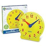 Learning Resources Big Time Learning Clock, Analog Clock, Homeschool, 12 Hour, Basic Math Development, Ages 5+