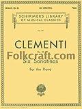 Clementi: Six Sonatinas for the Piano, Op. 36 (Schirmer's Library Of Musical Classics, Vol. 811)