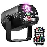 POCOCO DJ Disco Stage Party Lights, Sound Activated Laser Light RGB Flash Strobe Projector with Remote Control for Christmas Halloween Decorations Karaoke Pub KTV Bar Dance Gift Birthday Wedding