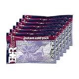 Ever Ready First Aid Disposable Cold Compress Therapy Instant Ice Pack for Injuries 4.5" x 7" - 6 Pack