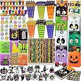 JOYIN 192PCS Halloween Stationery Set, Trick or Treat Gifts for Kids, 24 Pack Halloween Themed Stationery Set for Party Favors Carnival Game Prizes, School Stationery Party Supplies