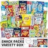 Sweet Gifting Snack Box Variety Pack 40 Count Halloween Candy Mix Assorted Snacks Variety Pack for Adults - Ultimate Bulk Snacks Basket Care Package