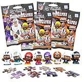 Teenymates Party Animal Series (12) 2023 NFL Figures Blind Bags Gift Set Party Bundle - 4 Pack - 8 Figures Total