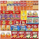 Crackers Variety Pack Individually Wrapped Assortment Including Crackers and Cheese Snack Pack, Crackers with Peanut Butter, Lance, Goldfish, Ritz, Austin, Cheez-Its and More Bulk (40 Count)