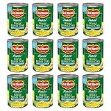 Del Monte FRESH CUT 50% Reduced Sodium Golden Sweet Whole Kernel Corn, Canned Vegetables, 12 Pack, 15.25 oz Can