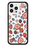 Wildflower Cases - Fruit Tart, Compatible with Apple iPhone 16 Pro Max | Berry Blue Red Pink Popular Aesthetic Cute Trend - Protective Black Bumper, 4ft Drop Test Certified, Women Owned Small Business