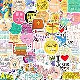 120Pcs Inspirational Christian Stickers, Bible Verse Faith Stickers, Religious Jesus Motivational Stickers for Christmas Water Bottles, Christian Easter Gifts for Kids Men and Women