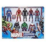 Marvel Avengers Action Figures - Iron Man, Hulk, Black Panther, Captain America, Spider Man, Ant Man, War Machine & Falcon! (8)