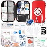 315 PCS First Aid Kit,Trauma Kit with Essential Emergency Medical Supplies, Suitable for Travel Home Office Vehicle Outdoor Camping Hiking(Red)…