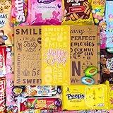 EASTER CANDY CARE PACKAGE EASTER GIFT BOX - Filled With Cookies, Chocolate Bars, Marshmallow Peeps, Foil Egg Candies, Sweet Snacks, + More! PERFECT For Girls Boys Kids College Students Adults