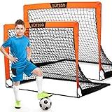 EliteGo Portable Soccer Goal - 4' x 3' Pop Up Soccer Goal Net for Backyard, Set of 2