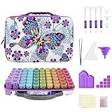 ZORETCO Diamond Painting Storage Case,60 Slots Diamond Art Kits with Accessories for Craft Jewelry Beads Organizer Boxes