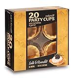 Sable & Rosenfeld Party Cups - 20 Mini Tart Shells for Filling with Sweet or Savory for Mini Quiche, Mini Pie Crusts - Mini Pastry Shells