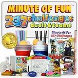 Funwares Minute of Fun Game - 237 Minute to Win It Games for Kids, Adults, Teens, and Families, Game Night, Gift for Home, Birthdays, or Travel is Included, 2-12 Players!