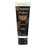 SheaMoisture Facial Wash and Scrub African Black Soap for Blemish Prone Skin to Clarify Skin 4 oz