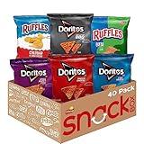 Frito Lay Ruffles and Doritos Bold Variety Pack, 1 Ounce (Pack of 40)