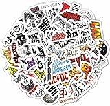 BulbaCraft 100Pcs Heavy Metal Band Stickers, Metal Stickers, Heavy Metal Gifts for Men and Women, Rock Stickers, Waterproof Stickers, Guitar Stickers, Music Stickers