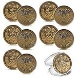 10 Pack Yes No Challenge Coin Decision Maker Coin Kindness Coins Collector's Medallion Souvenir Divination Flip Coin Lucky Metal Coins, Holiday School Office Gift, Party Game Supplies (Gold)