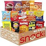 Frito Lay Ultimate Snack Care Package, Variety Assortment of Chips, Cookies, Crackers & More, (Pack of 40)