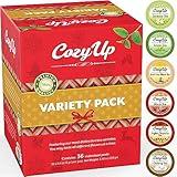 Cozy Up | 6 Flavors | Variety Tea Sampler Pack | Compatible with Keurig K-Cup Brewers | Green Tea, Black Tea, Jasmine, Earl Grey, Oolong Green Tea, English Breakfast | 36-Count |