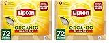 Lipton Tea Bags For a Iced or Hot Tea Organic Black Tea Iced or Hot Tea that Can Help Support a Healthy Heart 5.9 oz 72 Count (Pack of 2)