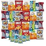 Snack Box Variety Care Pack - College Student Care Package, Crackers, Granola Bars and Candy Gift Box (30 Count)