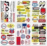 Cars Motor STP Esso Gulf 76 Oil NHRA Drag Racing Lot 6 Vinyl Graphic Decals Stickers D6095