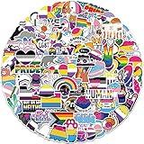 100pcs LGBTQ Sticker Rainbow Lesbian Bisexual Pansexual Transgender Stickers for Laptop Graffiti Vinyl Decals Sticker Toys