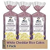 Quaker Large Rice Cakes, White Cheddar, 5.5 Oz, Pack of 3