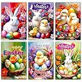 PARTH iMPEX 36 Happy Easter Cards - Blank Note Card with Envelopes - 4 x 6 inch Easter Greeting Cards, Cute Bunny Chicks Eggs Notecards and Sealing Stickers