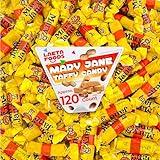 Mary Jane Candy, Peanut Butter Flavored Taffies (1 Pound Bag - Approx. 120 Count)