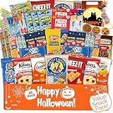 Halloween Care Package Snack box (45) Candy Snacks Assortment Trick or Treat Cookies Food Bars Toys Variety Gift Pack Box Bundle Mixed Bulk Sampler for Children Kids Boys Girls College Students Office