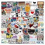 63Pcs Theater Stickers Graffiti Aesthetics Waterproof Vinyl for Kids Girls Boys Teens Adults for Water Bottles Laptop Suitcase for Birthday Party Supplies Halloween Decoration Favors