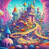 Fantasy Landscapes Coloring Book for Adults (Nature Coloring Books - beautiful flowers, breath taking landscapes and unique houses)