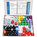 Swpeet 240 Pcs Organic Chemistry Molecular Model Student and Teacher Kit, Chemistry Molecular Model Student and Teacher Set - 86 Atoms & 153 Bonds & 1 Short Link Remover Tool