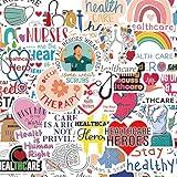 Health Care Stickers |50Pcs Healthcare Waterproof Vinyl Decals for Water Bottles Laptop Luggage Cup Computer Mobile Phone Skateboard Guitar Decor