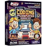 Playz My First Coding & Computer Science Kit - Learn About Binary Codes, Encryption, Algorithms & Pixelation Through Fun Puzzling Activities Without Using a Computer for Boys, Girls, Teenagers, Kids