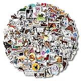 AOWDIAO 100 Pieces Horse Stickers, Horse Riding Stickers Pack for Water Bottle, Laptop, Car, Luggage, Horse Gifts for Girls Women Kids