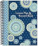 Eureka Blue Harmony Back to School Classroom Supplies Record and Lesson Plan Book for Teachers, 8.5'' x 11'', 40 Weeks, 8.5 inches X 11 inches