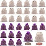 Dansib 50 Pcs Cedar Bags and Lavender Sachet Bags Fully Stuffed Scented Sachets Natural Cedar Sachets Home Fragrance Sachet for Home Car Drawers Closets Wardrobe Gift