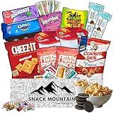 Snack Mountain Care Package 25 Count, Halloween Snacks, Snack Care Package for Teens & Adults, Back to School Gifts, Birthday Snack Gift Box, Care Packages for College Students, Snack Sized Candy Gift Basket, Variety Snack Box, Gift Snack Basket