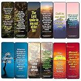 Neweights Hear The Voice of God Bookmarks (60-Pack) - Perfect Giftaway for Sunday School and Ministries - Stocking Stuffers for Kids, Teens, Unisex Adults Christian Token Rewards