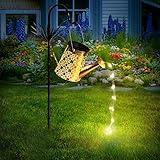 Otdair Solar Watering Can with Lights, Outdoor Garden Decor Waterproof Solar Garden Lights for Outdoor Pathway Yard Lawn Patio Party Decorations Gift for Mom Grandma Birthday