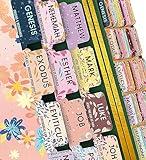 Bible Tabs Pastel Bloom - Soul Nourishing Book Summaries - 66 Peel-and-Stick Laminated Bible Tabs Large Print | Bible Tabs for Women Study Bible, Bible Study Supplies, The Shepherd of Life