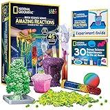 NATIONAL GEOGRAPHIC Amazing Chemistry Set - Chemistry Kit with 45 Science Experiments Including Crystal Growing and Reactions, Science Kit for Kids, STEM Gift for Boys and Girls (Amazon Exclusive)