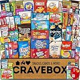 CRAVEBOX - Halloween Ultimate Sweet & Salty Snack Variety Pack - Care Package Gift Box Assortment - For Adults, Kids, Students, Men, Women