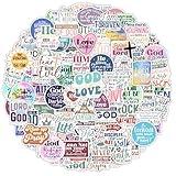 100 Pack Christian Scripture Stickers, Inspiring Religious Messages for Notebooks, Planners, Journaling, Water Bottles, Laptops, Bible Verses for Kids, Teens, Adults, Boys and Girls (Scripture)